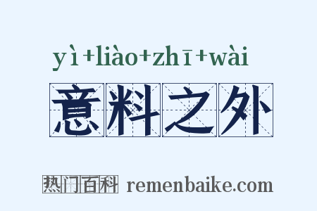 意料之外是什么意思的图片
